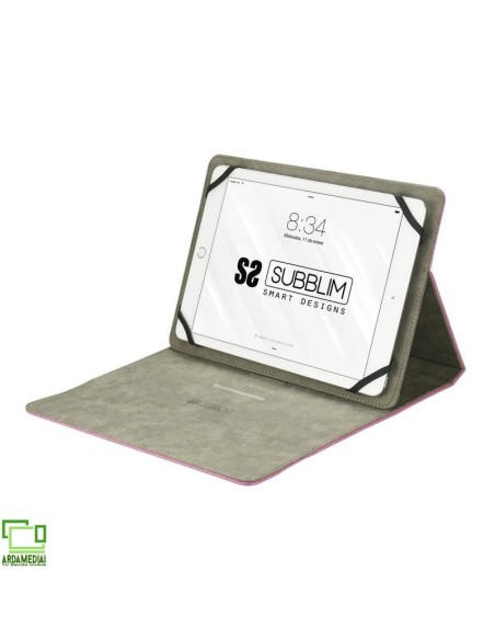Funda Subblim Clever Stand para Tablets de 9'-10.1'/ Rosa