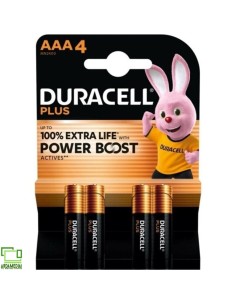 Pack de 4 Pilas AAA Duracell Plus Power Boost DPBLR3B4/...