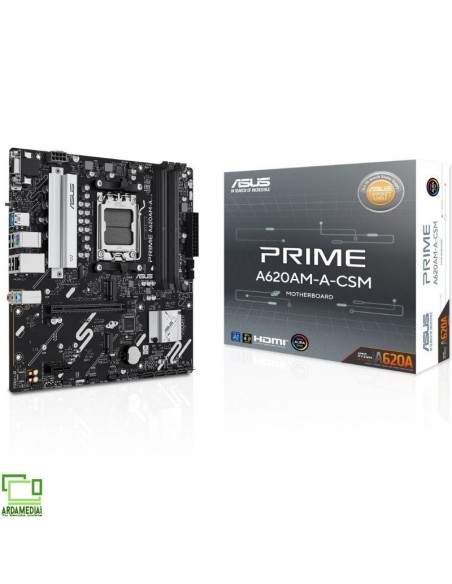 Placa Base Asus A620AM-A-CSM Socket AM5/ DDR5/ PCIe 4.0/ Micro ATX
