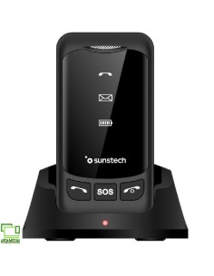 Teléfono Móvil Sunstech CELT25BK para Personas Mayores/...
