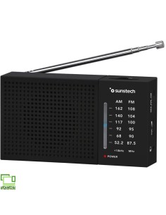 Radio Portátil Sunstech RPS412/ Negra