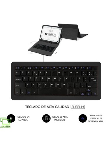 Funda con Teclado Subblim Keytab Pro USB para...