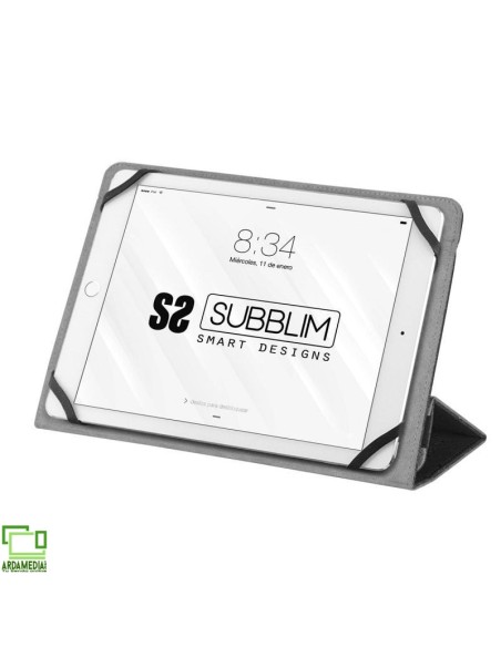 Funda Subblim Clever Stand para Tablets de 9'-10.1'/ Negra