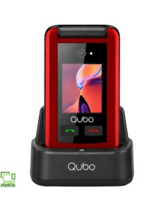 Teléfono Móvil Qubo X-247RDC 4G para Personas Mayores/ Rojo