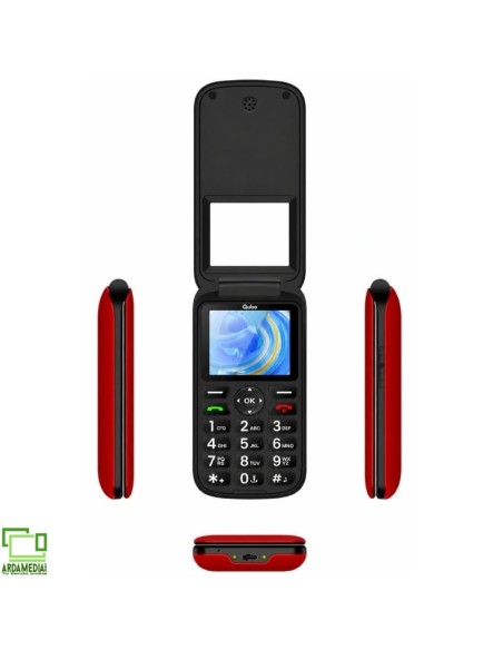 Teléfono Móvil Qubo P-190RD 4G para Personas Mayores/ Rojo