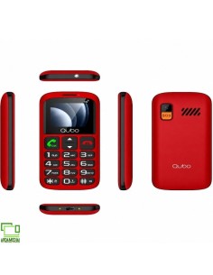 Teléfono Móvil Qubo P-186RD 4G para Personas Mayores/ Rojo