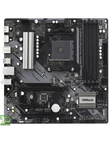 Placa Base Asrock B550M Phantom Gaming 4/ DDR4/ PCIe 4.0/ Socket AM4/ Micro ATX