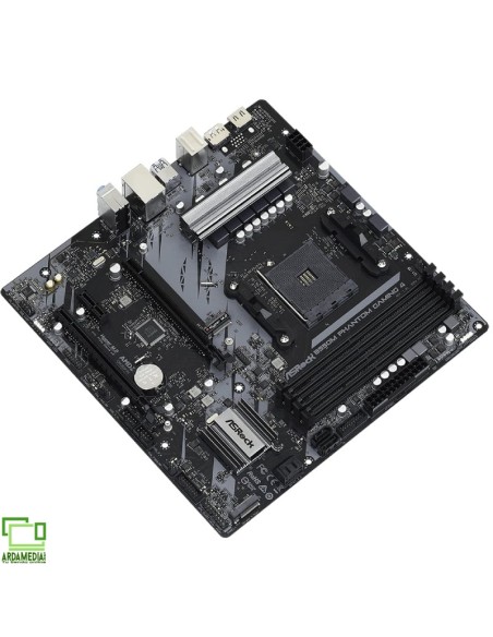 Placa Base Asrock B550M Phantom Gaming 4/ DDR4/ PCIe 4.0/ Socket AM4/ Micro ATX