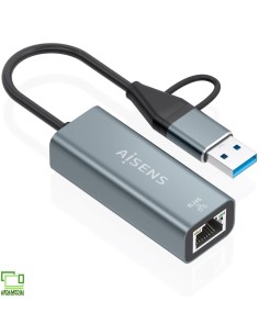 Adaptador USB + USB Tipo-C 3.2 - RJ45 Aisens A109-1032/... 2
