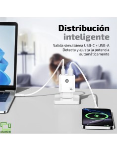 Cargador de Pared GaN Tech One Tech TEC2245/ 1xUSB... 2