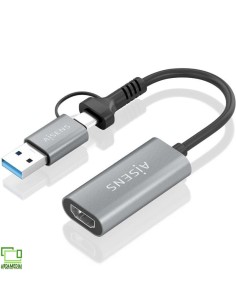 Conversor HDMI Aisens A109-0913/ USB + USB Tipo-C 3.1... 2