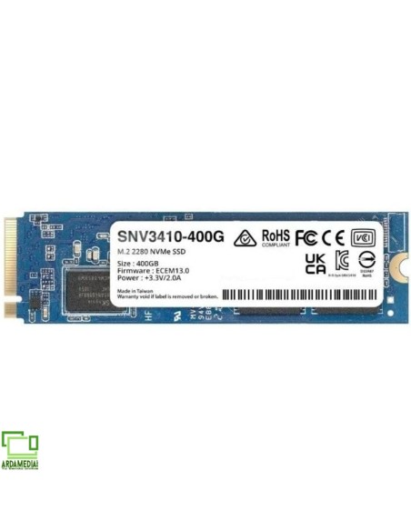 Disco SSD Synology SNV3410 400GB/ M.2 2280 PCIe Gen3